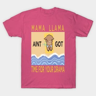 mama llama no drama alpacas T-Shirt